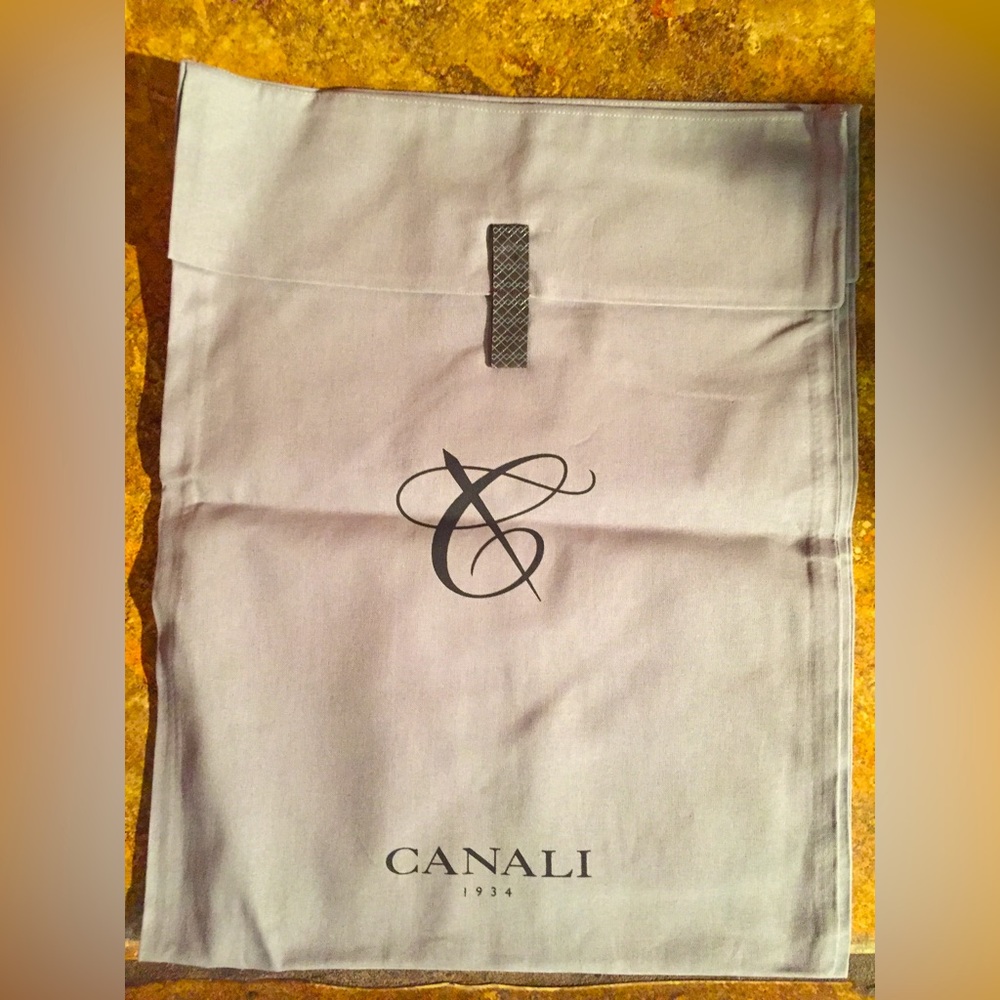 CANALI 12" x 14" Designer Logo Shoe Handbag Storage Sleeper Dust Bag